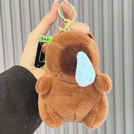 Taknyos capybara plüss kulcstartó